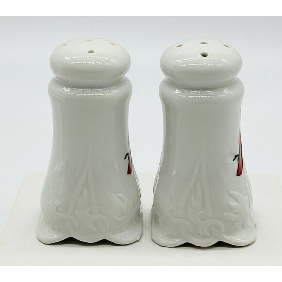 Vintage Cardinal Salt Pepper Shakers Ceramic Fort Boonesborough - Picture 3 of 8